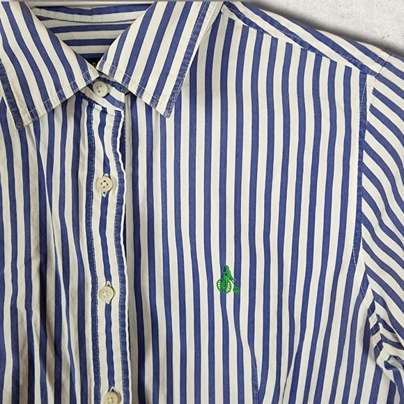 Bean pole blue and white striped oxford shirt - Picture 2 of 5